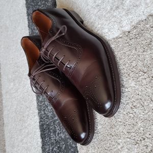 Allen Edmonds, Cornwallis, Dark Brown/Mahagony, Size 10D